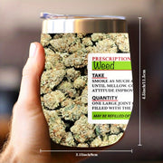 1 12oz themed prescription label double wall vacuum