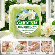 white floral soap bar soap