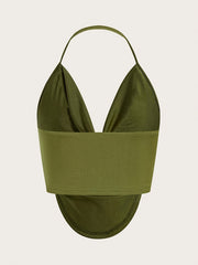 womens stylish halter backless tank top | temu Temu