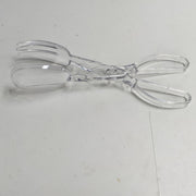 1 pair transparent plastic salad scissors reusable