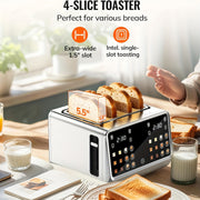 toaster 4 stainless steel digital smart toaster
