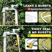 lovfen stainless steel metal garden hose kit heavy duty