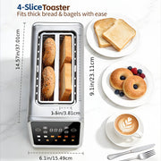 long slot toaster 4 led display 1