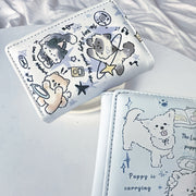 kitten star trifold wallet couple style large