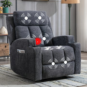 manual recliner chair massage heat ergonomic