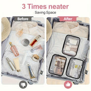 transparent casual handbag suitable men women used a makeup
