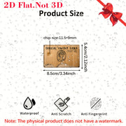 funny weird cardboard sticker bank cards
