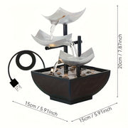 indoor led table fountain waterfall fountain table decor