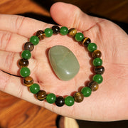 natural tigers eye stone bracelet handmade bohemian