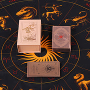 pink flower tarot cards guide exquisite gift box set