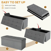 leather linen storage bench padded storage