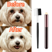 pet deep care kit tear stain brush double