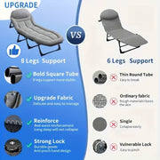 outdoor folding bed camping bed mattress portable folding