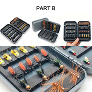 fly fishing flies kit 3 boxes bundle total 140pcs flies dry