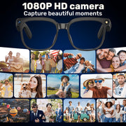 smart 8mp hd video recording glasses audio