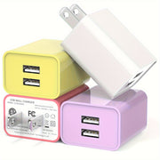1 3 pack 4 pack 2 1a dual port usb charger block