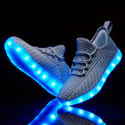 women men light shoes usb charging led shoes halloween