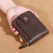 mens zipper wallet retro short length cross border hot item