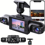 multi angle dash cam four lenses front rear 1080p