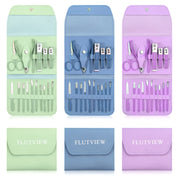 1 set 16 premium stainless steel nail clippers