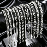 random 6pcs mens 304 304 stainless steel hip hop chunky