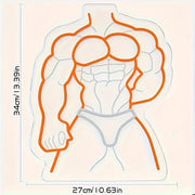 series muscle men led neon sign