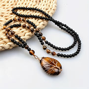 natural tigers necklace women men