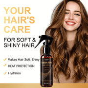 keratin hair care oil spray deep moisturizing heat