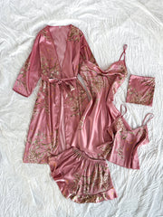 womens breathable comfortable printed nightgown