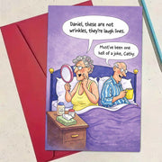1 greeting card 1 envelope cartoon humorous greeting card