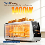 long slot toaster 4 led display 1