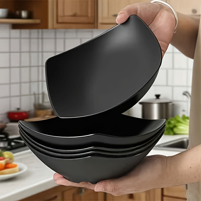 set 4 plastic salad bowls perfect family everyday