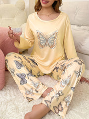 womens casual themed pajama set