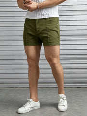 mens elastic denim shorts men's clothing temu