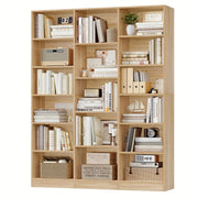 fultru triple wide bookshelf 6 tier large bookshelf bookcase