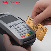 funny weird cardboard sticker bank cards