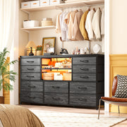 tv stand dresser 60tv entertainment center led lights power