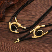 two piece set stylish bohemian style double layer black rope