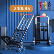 heavy duty folding trolley adjustable buckles stair