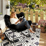 oversized comfy papasan rocking chair egg style