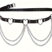 multiple sizes womens gothic punk fashion heart