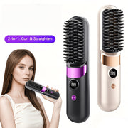 portable wireless bang comb usb rechargeable 3 temperature