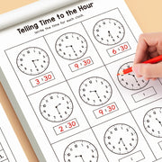 workbook children learn time suitable homeschooling