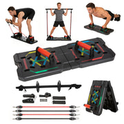 push board pilates bar band ab roller foldable