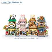 openable panda building blocks multi style suitable
