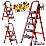 folding 5 4 3 step ladder portable multi functional ladder
