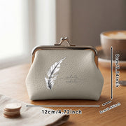 wallets feather     coin purse vintage