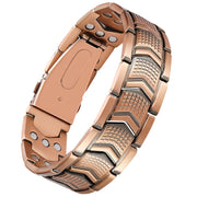 mens 3x strength copper magnetic bracelet heavy duty copper
