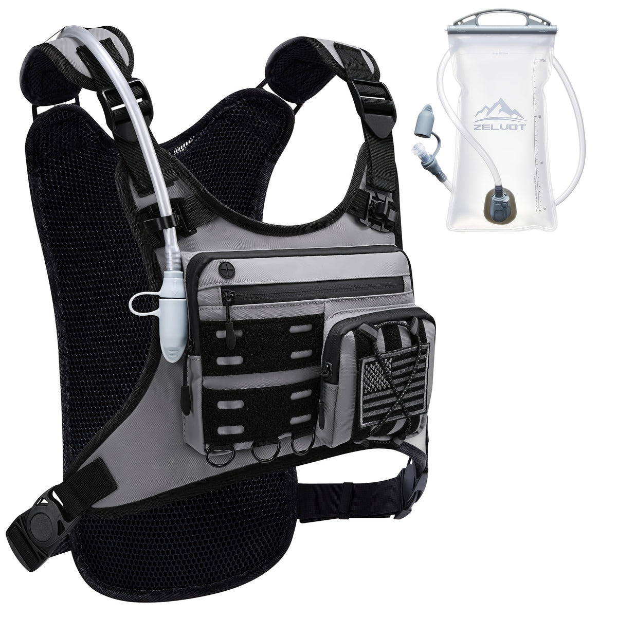 running vest 3l water bladder lightweight adjustable chest
