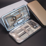 golden 19pcs set classic   manicure pedicure tool set